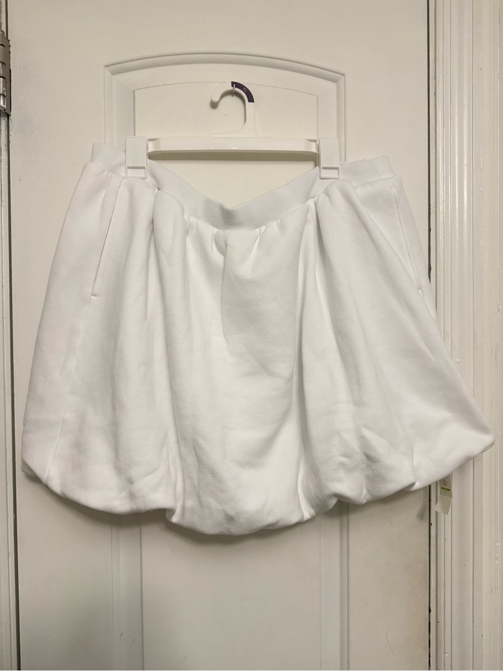 aerie White A-Line Bubble Skirt